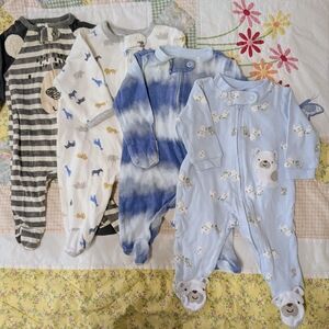Newborn Pajamas Set Of 4
